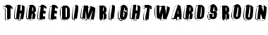 Download ThreeDimRightwardsRound Font Download ThreeDimRightwardsRound Font