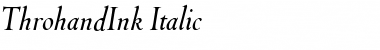 Download ThrohandInk Font Download ThrohandInk Font