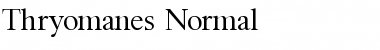 Download Thryomanes Font Download Thryomanes Font