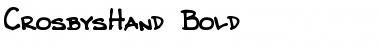 Download CrosbysHand Font Download CrosbysHand Font