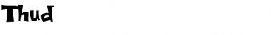 Download Thud Font Download Thud Font