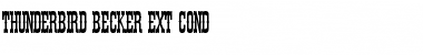 Download Thunderbird Becker Ext Cond Font Download Thunderbird Becker Ext Cond Font