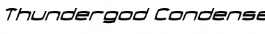 Download Thundergod Condensed Italic Font