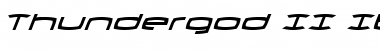 Download Thundergod II Italic Font Download Thundergod II Italic Font