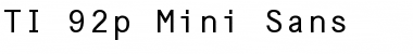 Download TI-92p Mini Sans Font Download TI-92p Mini Sans Font