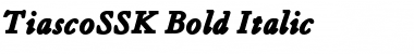 TiascoSSK Bold Italic Font
