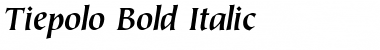 Tiepolo Bold Italic Font