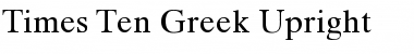 TimesTenGreek Upright Regular Font
