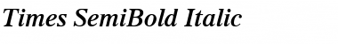Times-SemiBold Semi BoldItalic Font