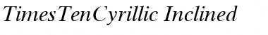 TimesTenCyrillic RomanItalic Font