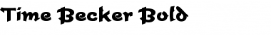 Download Time Becker Bold Font Download Time Becker Bold Font