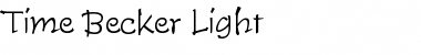 Download Time Becker Light Font Download Time Becker Light Font