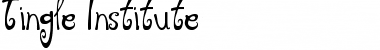 Download Tingle Institute Font Download Tingle Institute Font