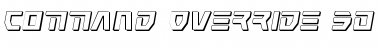 Download Command Override 3D Italic Font Download Command Override 3D Italic Font