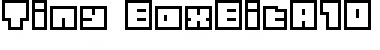 Download Tiny BoxBitA10 Font Download Tiny BoxBitA10 Font