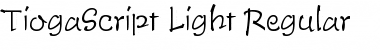 TiogaScript-Light Regular Font