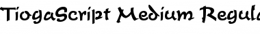 Download TiogaScript-Medium Font Download TiogaScript-Medium Font