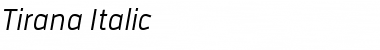 Download Tirana Italic Font Download Tirana Italic Font