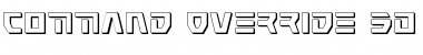 Download Command Override 3D Font Download Command Override 3D Font