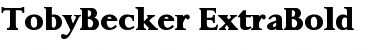 Download TobyBecker-ExtraBold Font Download TobyBecker-ExtraBold Font
