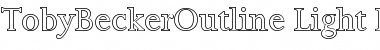 Download TobyBeckerOutline-Light Font Download TobyBeckerOutline-Light Font