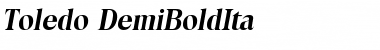 Toledo-DemiBoldIta Regular Font