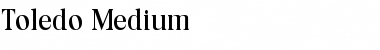 Toledo-Medium Regular Font
