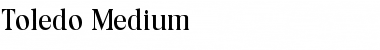 Download Toledo-Medium Font Download Toledo-Medium Font