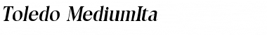 Download Toledo-MediumIta Font Download Toledo-MediumIta Font
