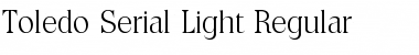 Toledo-Serial-Light Regular Font