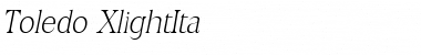 Download Toledo-XlightIta Font Download Toledo-XlightIta Font