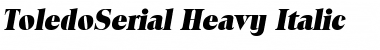 ToledoSerial-Heavy Italic Font