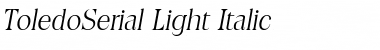 Download ToledoSerial-Light Font Download ToledoSerial-Light Font