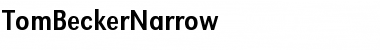 Download TomBeckerNarrow Font
