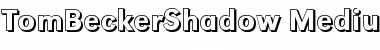 TomBeckerShadow-Medium Normal Font