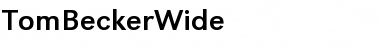 Download TomBeckerWide Font