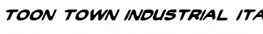 Download Toon Town Industrial Italic Font Download Toon Town Industrial Italic Font
