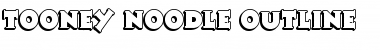 Tooney Noodle Outline Regular Font