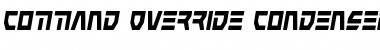 Download Command Override Condensed Italic Font Download Command Override Condensed Italic Font