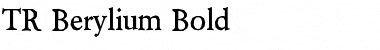 Download TR Berylium Font Download TR Berylium Font