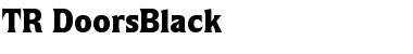 Download TR DoorsBlack Font