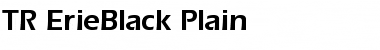 Download TR ErieBlack Font Download TR ErieBlack Font