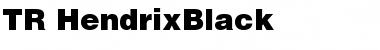 Download TR HendrixBlack Font Download TR HendrixBlack Font