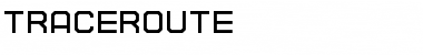 TRACEROUTE Regular Font