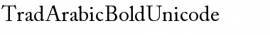 Download Trad Arabic Bold Unicode Font