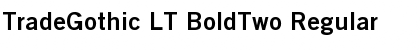 TradeGothic LT BoldTwo Font