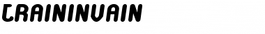 TrainInVain Regular Font