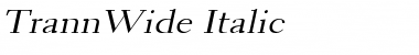 Download TrannWide Font Download TrannWide Font