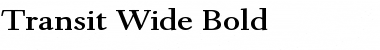 Download Transit Wide Font Download Transit Wide Font
