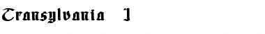 Download Transylvania 1 Font Download Transylvania 1 Font
